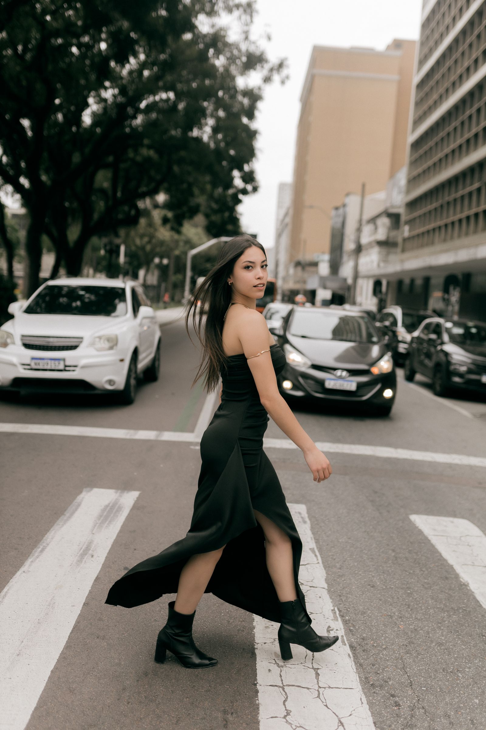 Vestido midi floral